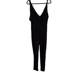 Milk & Roses Black Spaghetti Strap Jumpsuit M